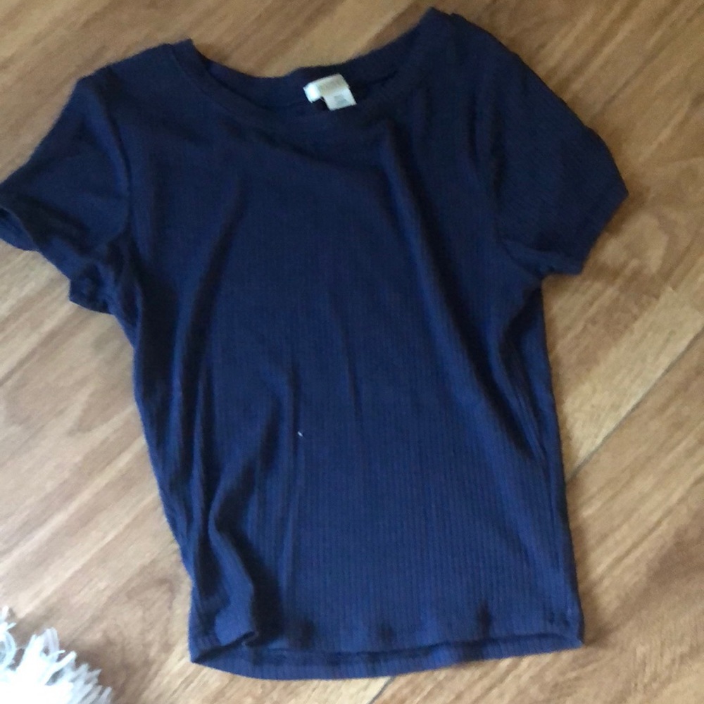 Blue crop top